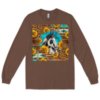 Chestnut western paint horse Long Sleeve Tee - LillyAllenDesigns