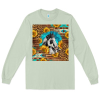 Matcha western paint horse Long Sleeve Tee - LillyAllenDesigns