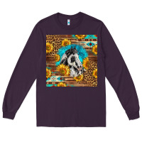 Plum western paint horse Long Sleeve Tee - LillyAllenDesigns