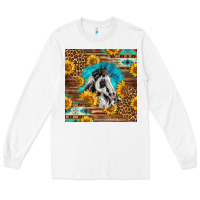 White western paint horse Long Sleeve Tee - LillyAllenDesigns