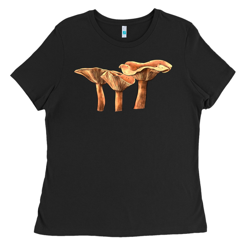 Lactarius Rufus Mushroom Illustrations Ladies Tee by LillyAllenDesigns | Teevron