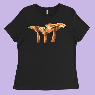 Lactarius Rufus Mushroom Illustrations Ladies Tee Designed By Lillyallendesigns