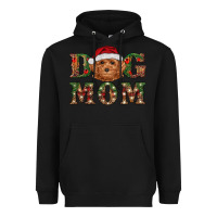 Black christmas  toy poodle dog mom Heavyweight Hoodie - RanaPortraitStore