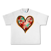 Lunar Rock floral orange glitter heart Urban Heavy Tee - Jasminsmagicworld