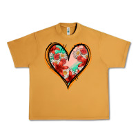 Peanut Butter floral orange glitter heart Urban Heavy Tee - Jasminsmagicworld