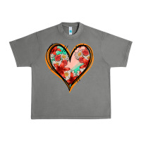 Tornado floral orange glitter heart Urban Heavy Tee - Jasminsmagicworld