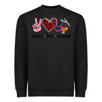 Black peace love nursing Heavyweight Sweatshirt - Jasminsmagicworld