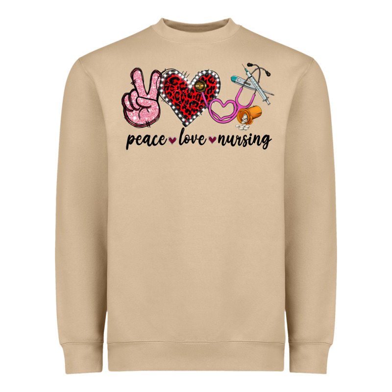 Peace Love Nursing Heavyweight Sweatshirt by Jasminsmagicworld | Teevron