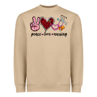 Mushroom peace love nursing Heavyweight Sweatshirt - Jasminsmagicworld