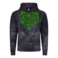 Cloud Black shamrock heart Vintage Hoodie - Artiststas