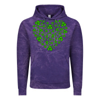 Cloud Purple shamrock heart Vintage Hoodie - Artiststas