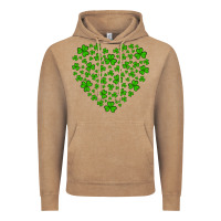 Vintage Coffee shamrock heart Vintage Hoodie - Artiststas