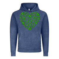 Vintage Denim shamrock heart Vintage Hoodie - Artiststas