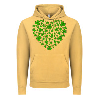 Vintage Mustard shamrock heart Vintage Hoodie - Artiststas