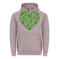 Vintage Zinc shamrock heart Vintage Hoodie - Artiststas