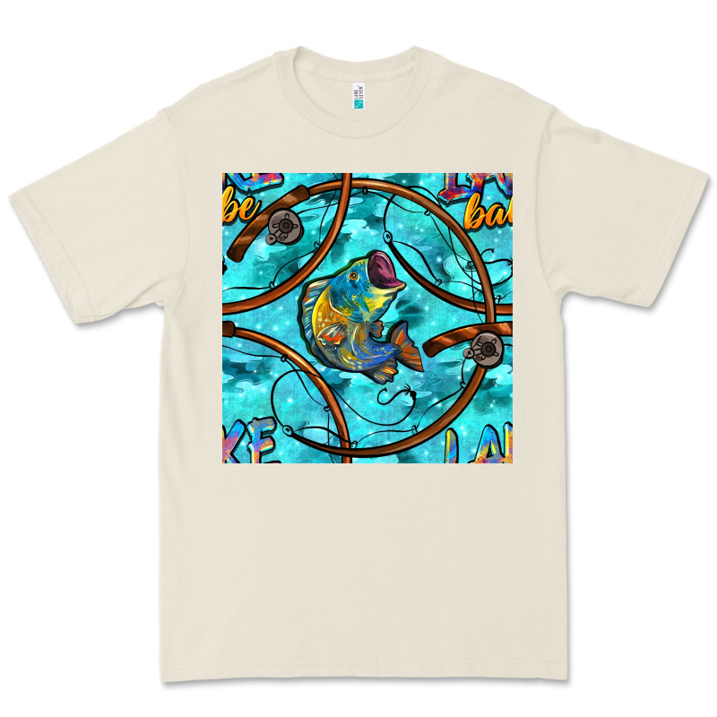 Lake Babe And Fish With Camouflage Seamless Pattern Premium Tee by BundleAndBundleShop | Teevron