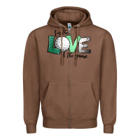 Chestnut for the love of the game golf Zipper Hoodie - Jasminsmagicworld