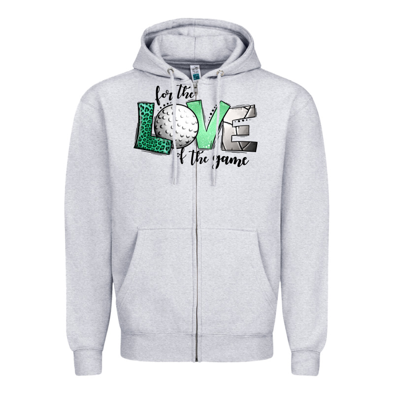 For The Love Of The Game Golf Zipper Hoodie by Jasminsmagicworld | Teevron