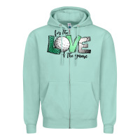 Seafoam for the love of the game golf Zipper Hoodie - Jasminsmagicworld
