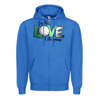 True Royal for the love of the game golf Zipper Hoodie - Jasminsmagicworld
