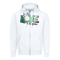 White for the love of the game golf Zipper Hoodie - Jasminsmagicworld