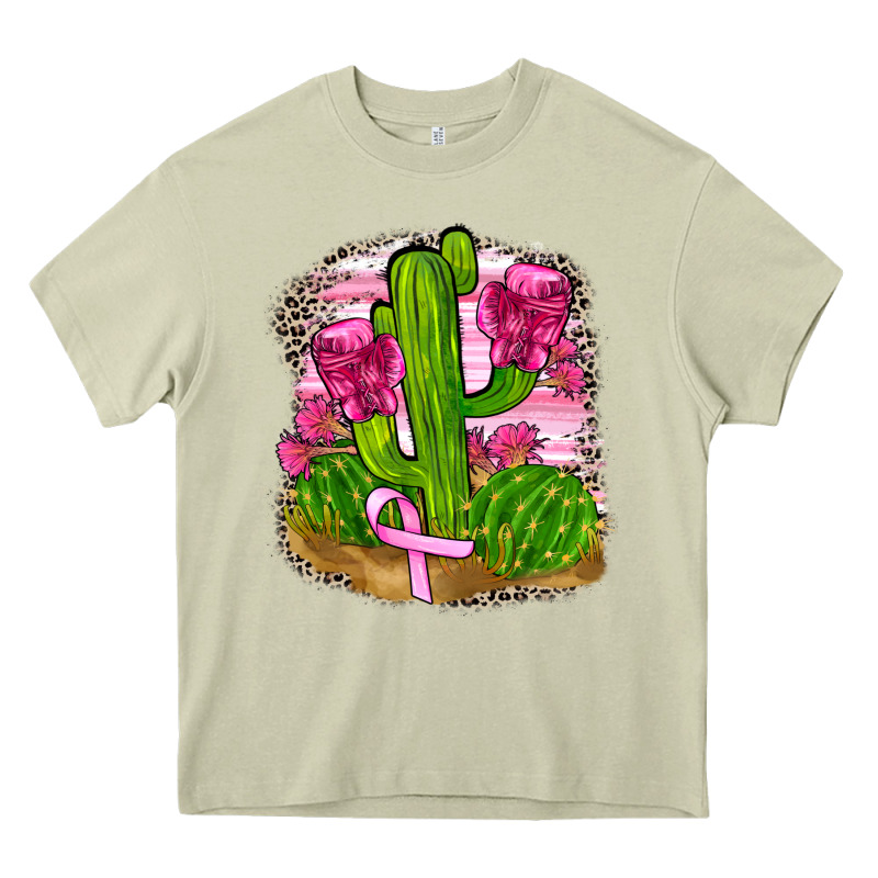 Breast Cancer Cactus Heavy Core Tee by FaDigitalArtStudio | Teevron
