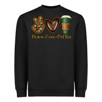 Black peace love coffee Heavyweight Sweatshirt - Jasminsmagicworld