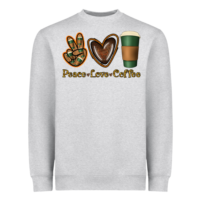 Peace Love Coffee Heavyweight Sweatshirt by Jasminsmagicworld | Teevron