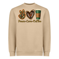 Mushroom peace love coffee Heavyweight Sweatshirt - Jasminsmagicworld