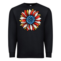 Black Patriotic Sunflower Premium Sweatshirt - Jasminsmagicworld