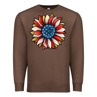 Chestnut Patriotic Sunflower Premium Sweatshirt - Jasminsmagicworld