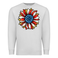 Dove Grey Patriotic Sunflower Premium Sweatshirt - Jasminsmagicworld