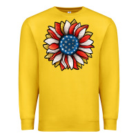 Lemon Patriotic Sunflower Premium Sweatshirt - Jasminsmagicworld