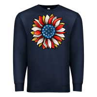 Navy Patriotic Sunflower Premium Sweatshirt - Jasminsmagicworld