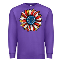 Purple Patriotic Sunflower Premium Sweatshirt - Jasminsmagicworld