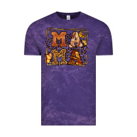 Cloud Purple Melanin leopard frame mama Mother's Day Vintage Tee - LillyAllenDesigns