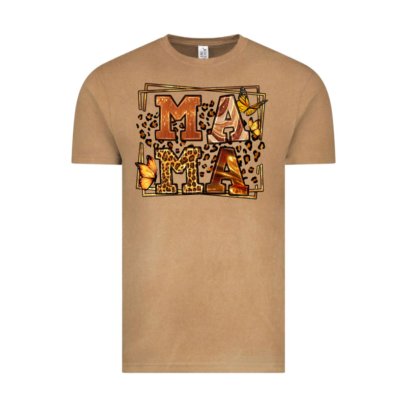 Melanin Leopard Frame Mama Mother's Day Vintage Tee by LillyAllenDesigns | Teevron
