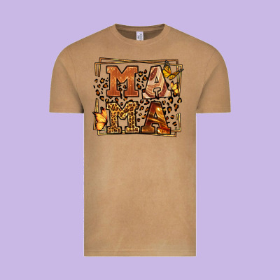 Melanin Leopard Frame Mama Mother's Day Vintage Tee Designed By Lillyallendesigns