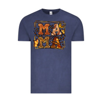 Vintage Denim Melanin leopard frame mama Mother's Day Vintage Tee - LillyAllenDesigns