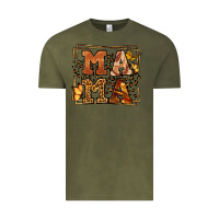 Vintage Olive Melanin leopard frame mama Mother's Day Vintage Tee - LillyAllenDesigns