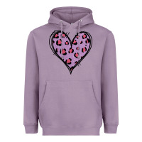 Lavender Glitter Purple Leopard Heart Heavyweight Hoodie - Jasminsmagicworld