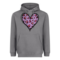 Storm Glitter Purple Leopard Heart Heavyweight Hoodie - Jasminsmagicworld