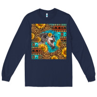 Navy arabian horse Long Sleeve Tee - LillyAllenDesigns