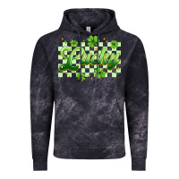 Cloud Black checkered lucky Vintage Hoodie - Artiststas