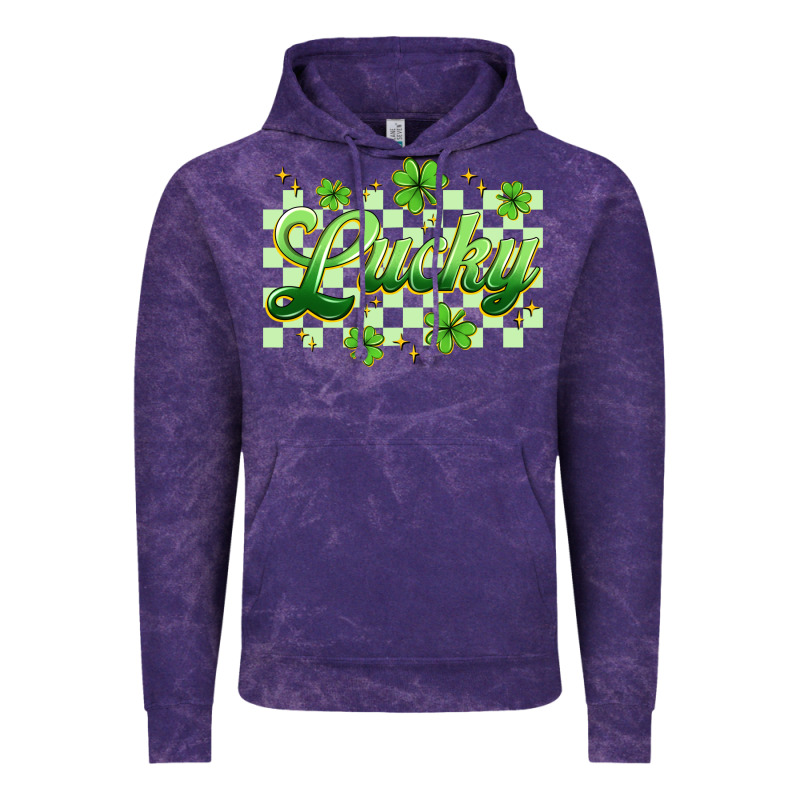 Checkered Lucky Vintage Hoodie by Artiststas | Teevron