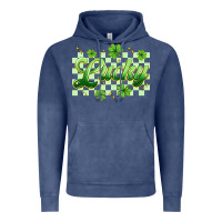 Vintage Denim checkered lucky Vintage Hoodie - Artiststas