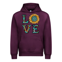 Mauve Wine sunflower love Urban Hoodie - RanaPortraitStore