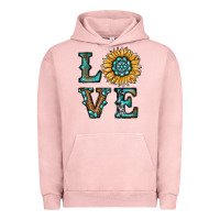 Pigment Salmon sunflower love Urban Hoodie - RanaPortraitStore