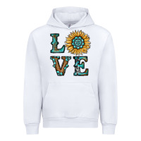 White sunflower love Urban Hoodie - RanaPortraitStore