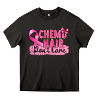 Asphalt Breast Cancer Chemo hair don't care Heavy Core Tee - FaDigitalArtStudio